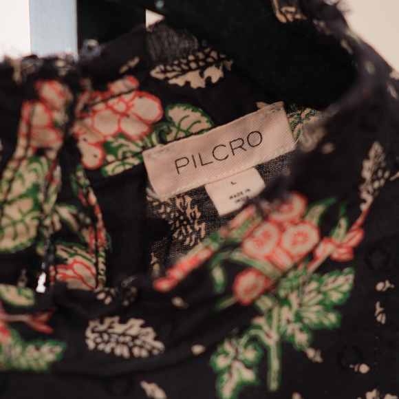 Anthropoligie Pilcro Long-Sleeve Mock-Neck Swing Mini Dress - Picture 4 of 7